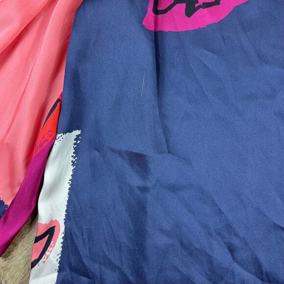 Tanya Taylor Avril Top Floral Satin Polyester Neck Tie Blouse - Picture 9 of 13